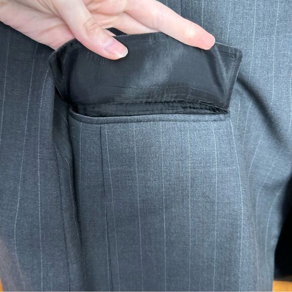 John Varvatos Premium Tailored Delancy Charcoal Blazer Size 42 Long - Picture 3 of 14
